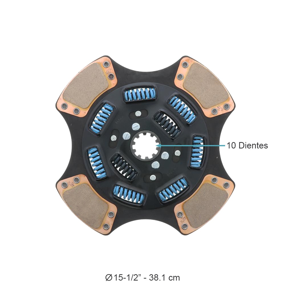 Disco de embrague 15-1/2&quot; 10 estrías