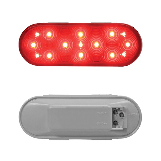 [571.LD60R15MV] Lampara ovalada LED roja Batea